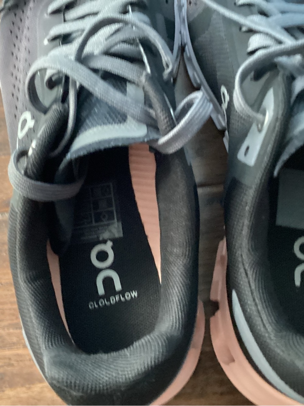 On Running Cloud X 3 Sneakers Womens 8 Black Rose Athleisure Running Shoes - Picture 4 of 9